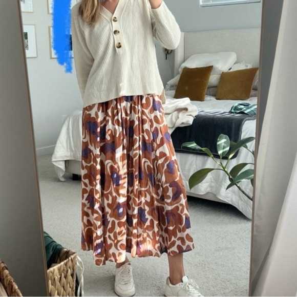 NWOT Anthropologie Piper Bandeau Maxi Dress Floral Cut Out - Picture 5 of 16